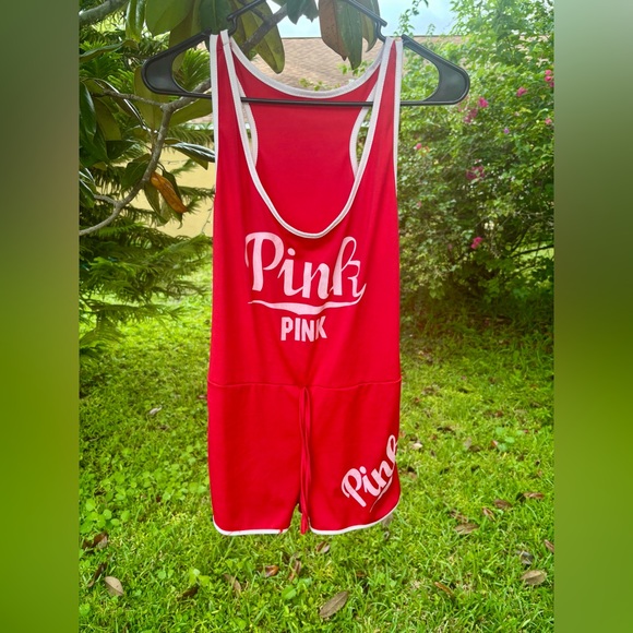 PINK Red Romper - Picture 1 of 4
